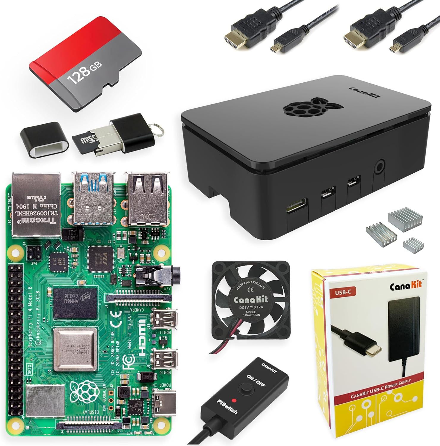 Raspberry Pi 4 Extreme Kit 8GB RAM with 128GB Storage - Ultimate Edition