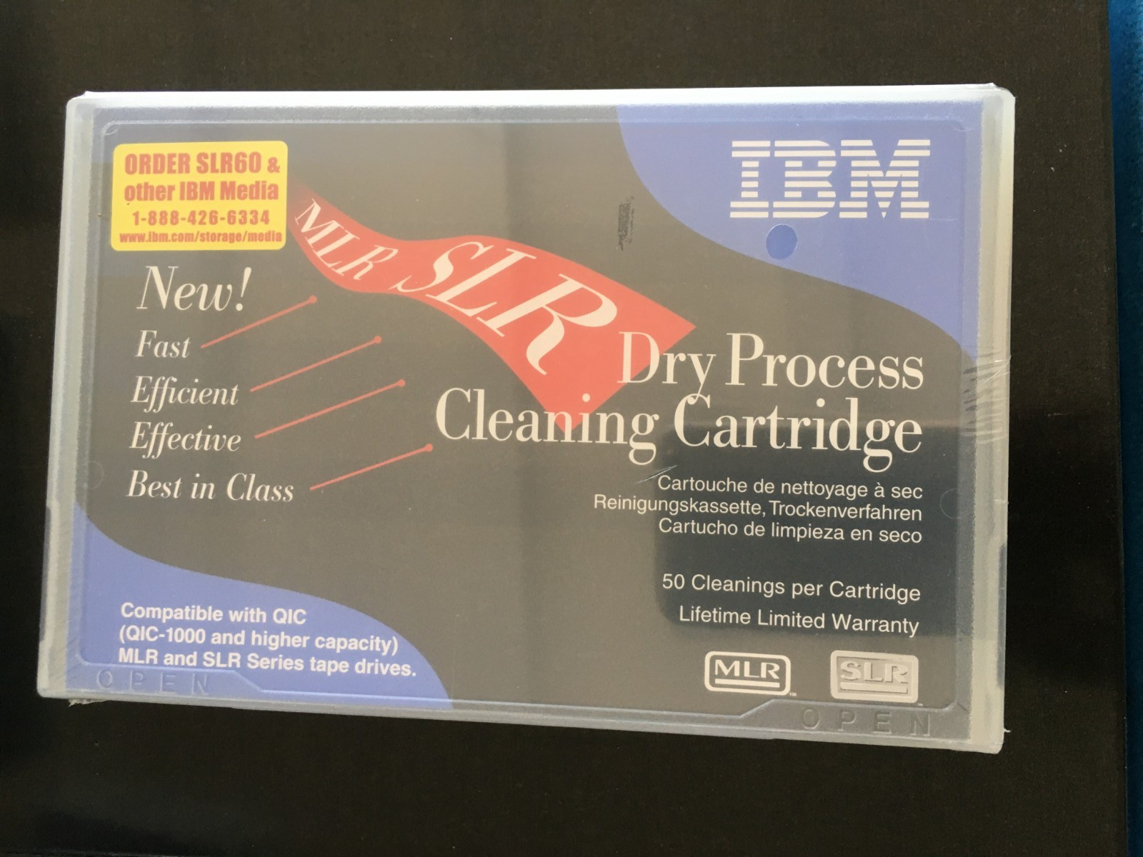 IBM SLR  Dry  Cleaning Cartridge  P/N: 35L0844 for MLR / SLR Tape Drives NEW.