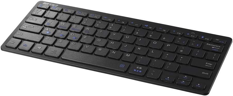 BUFFALO Bluetooth 3.0 Compatible Compact Keyboard Black BSKBB310BK