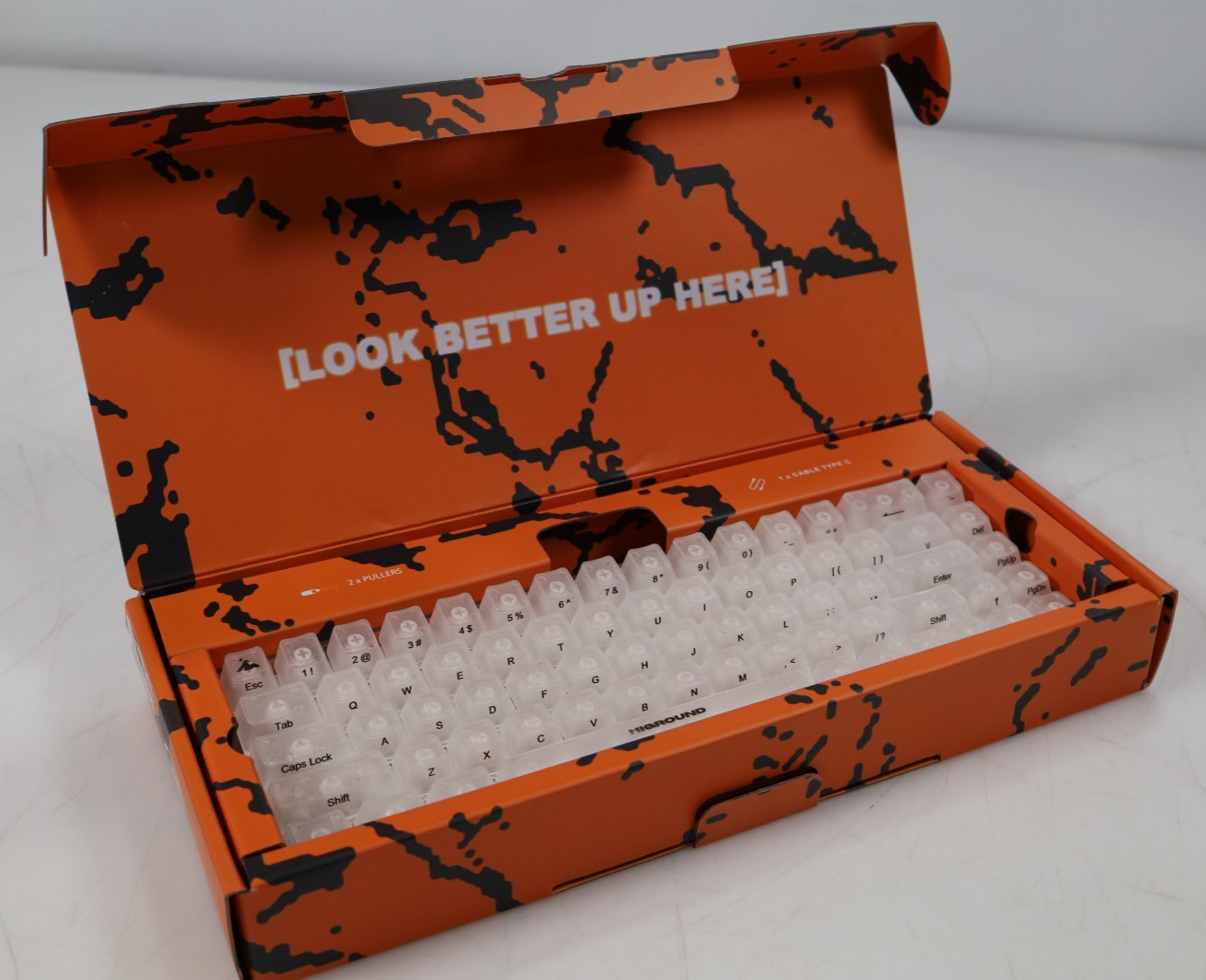 Higround HG68 Basecamp 65 Keyboard OPAL White Mechanical Keyboard