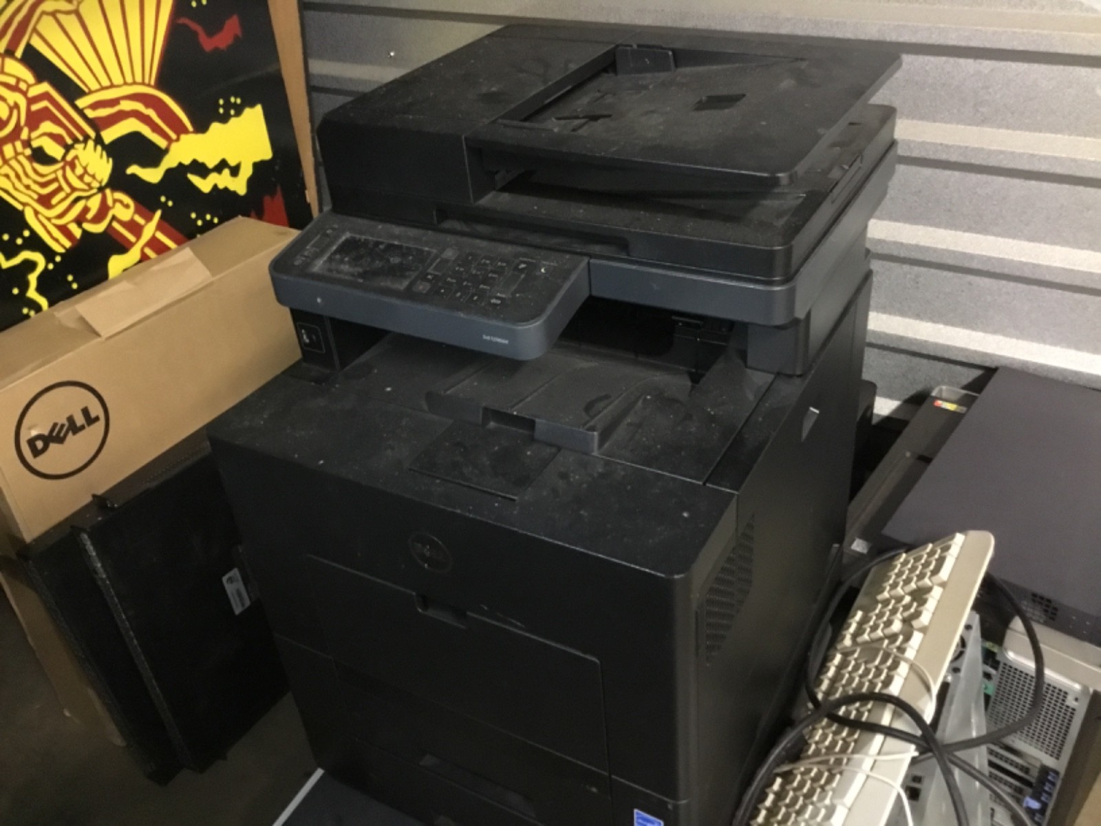 Dell C3765 DNF printer scanner fax, nice complete machine, no power, parts
