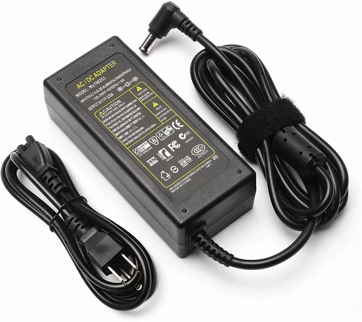 19V Adapter Charger for Samsung J5205: UN32J5205AF UN32J5205AFXZA TV LCD Monitor