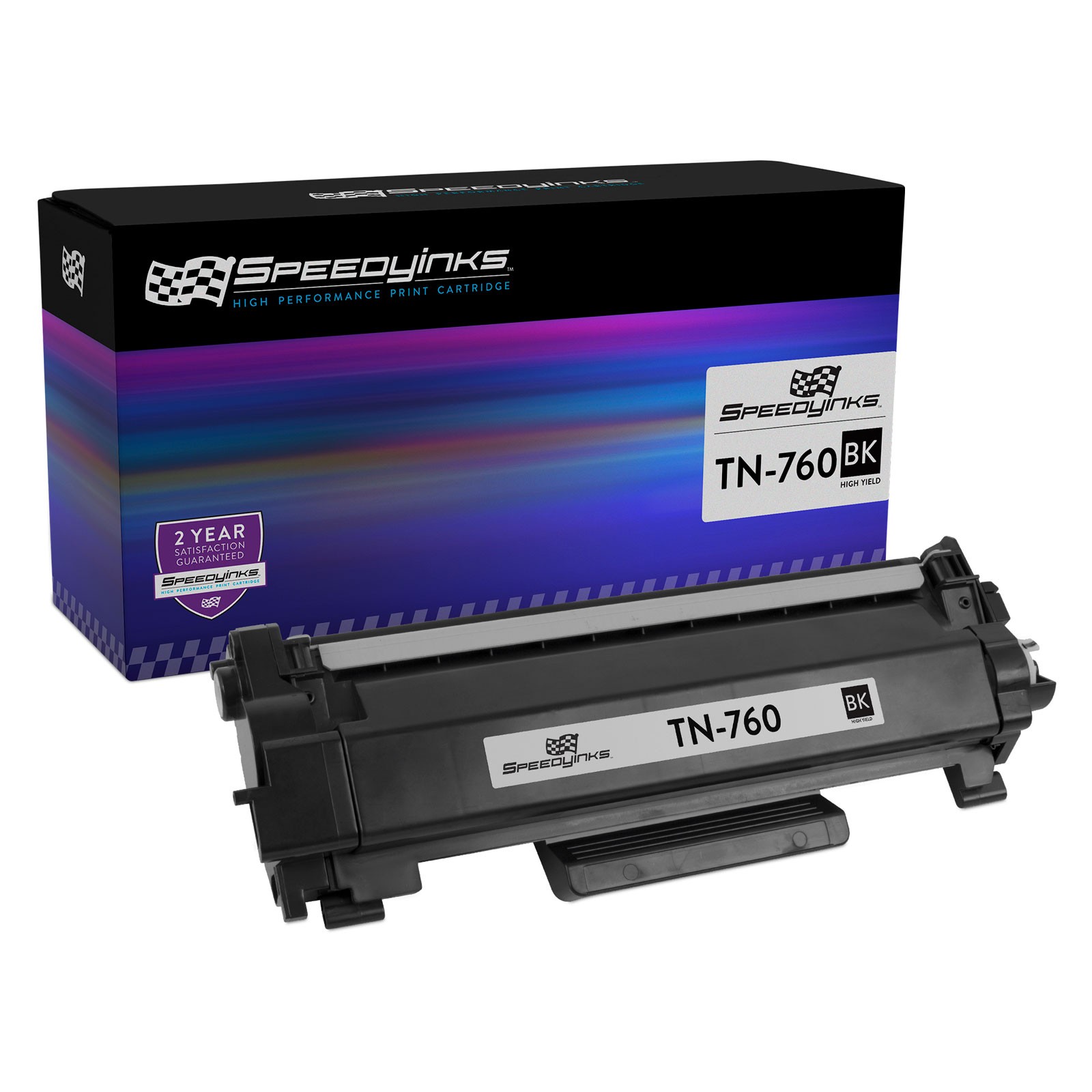 SPEEDYINKS Replacement for Brother TN760 TN-760 HY Black Toner Cartridge
