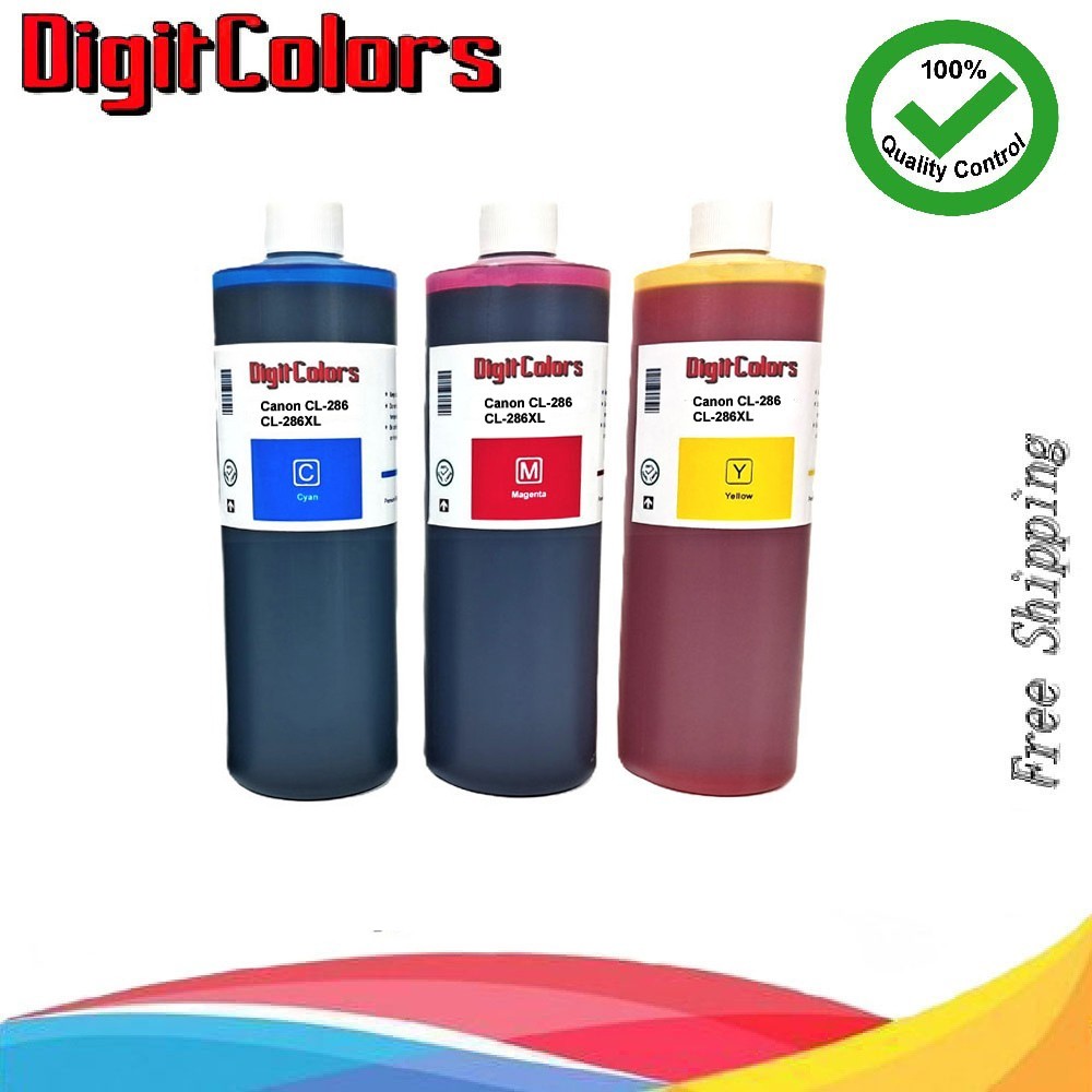 Color Ink Refill Kit Ink bottles For Canon CL-286 CL-286XL CMY 3X500ml tri-color
