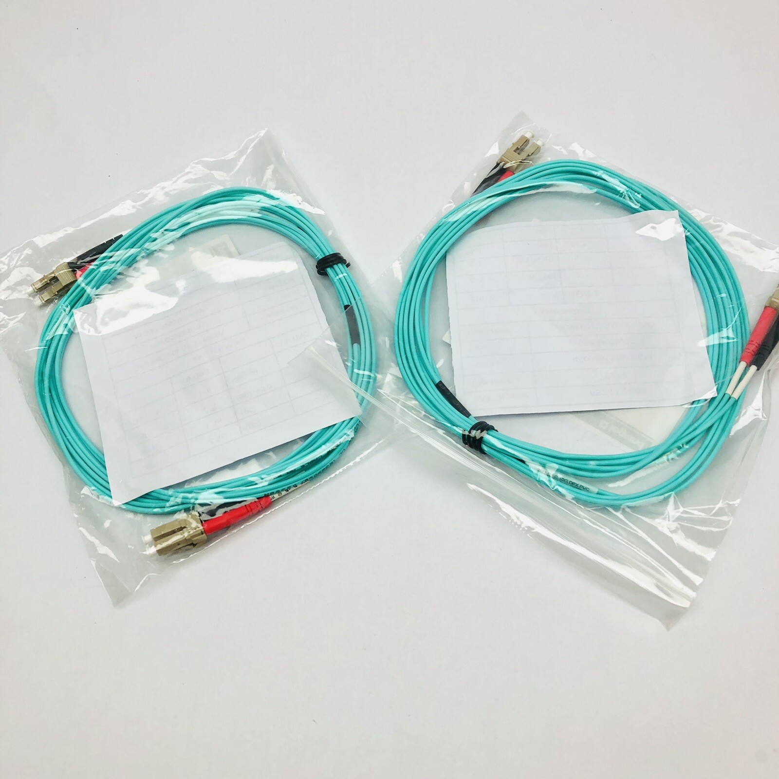 LOT OF 2 LEGRAND   852-LL2-009 VS 3M LC LC 10G DPX PVC FIBER OPTIC JUMP CABLE