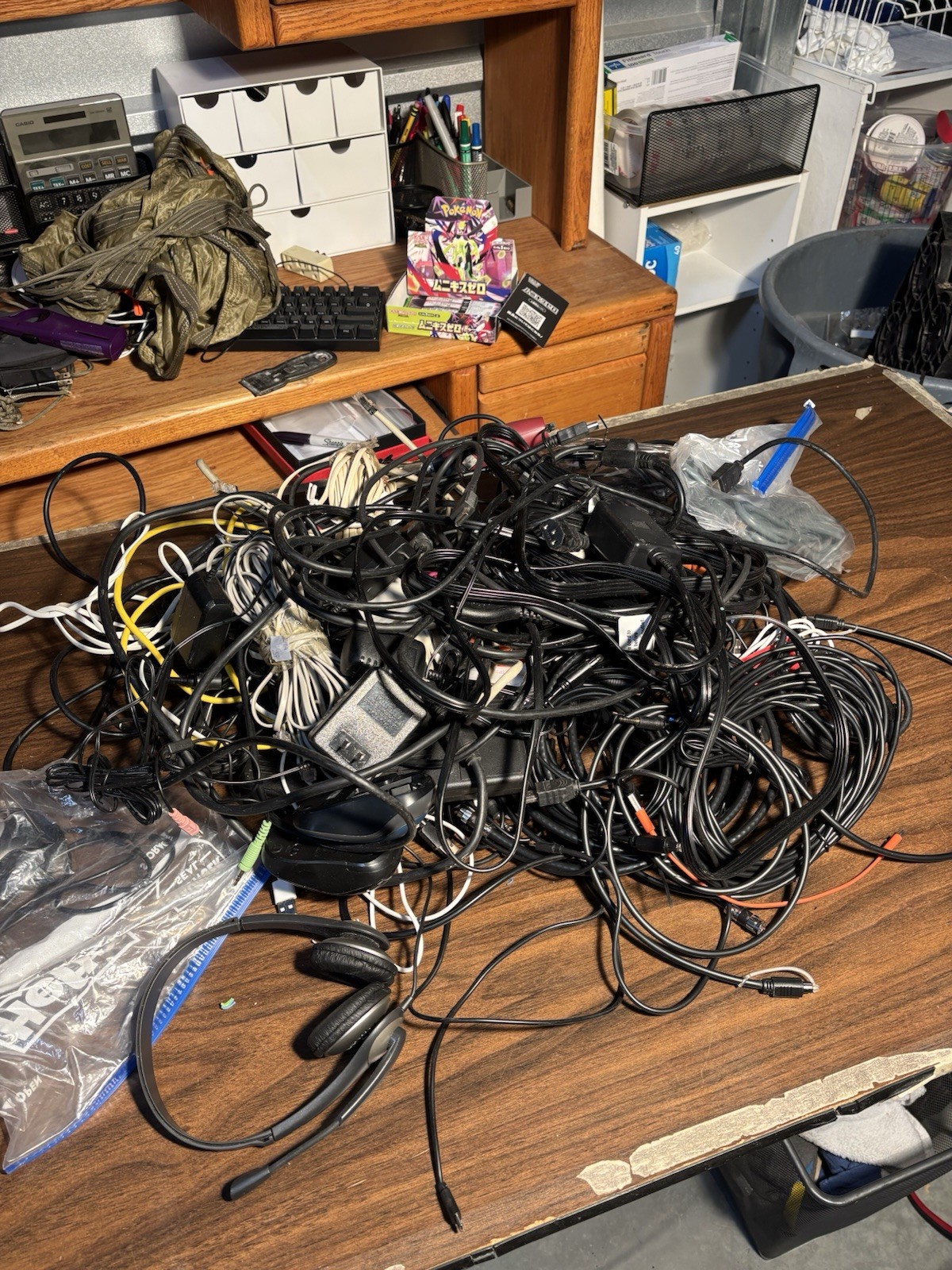 Lot Of Random Cords, Cables, and Other Tech For Electronics, mouses, headsets
