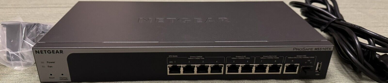 NETGEAR MS510TX 8-port Multi-Gigabit Ethernet Smart Switch (MS510TX-100NAS)