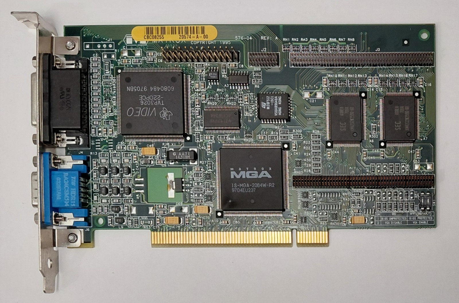 Matrox Millennium PCI Graphics Card (MIL/2/SI, 2MB, Retro, 1997)