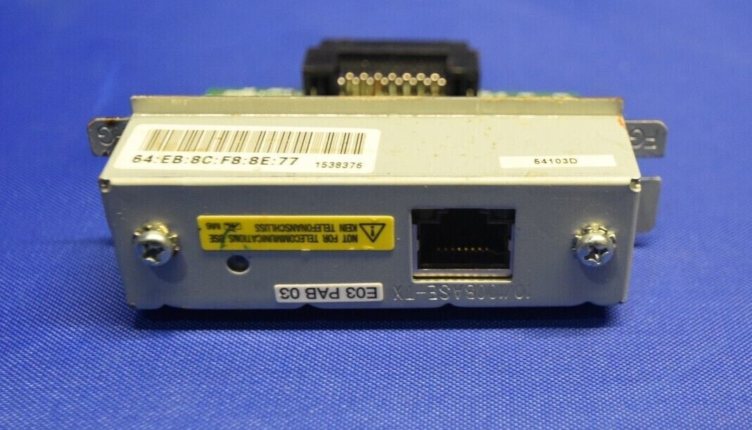 Epson E03 PAB03 UB-E03 Ethernet IP interface ORACLE MICROS ALOHA TM-T88, TMU 220
