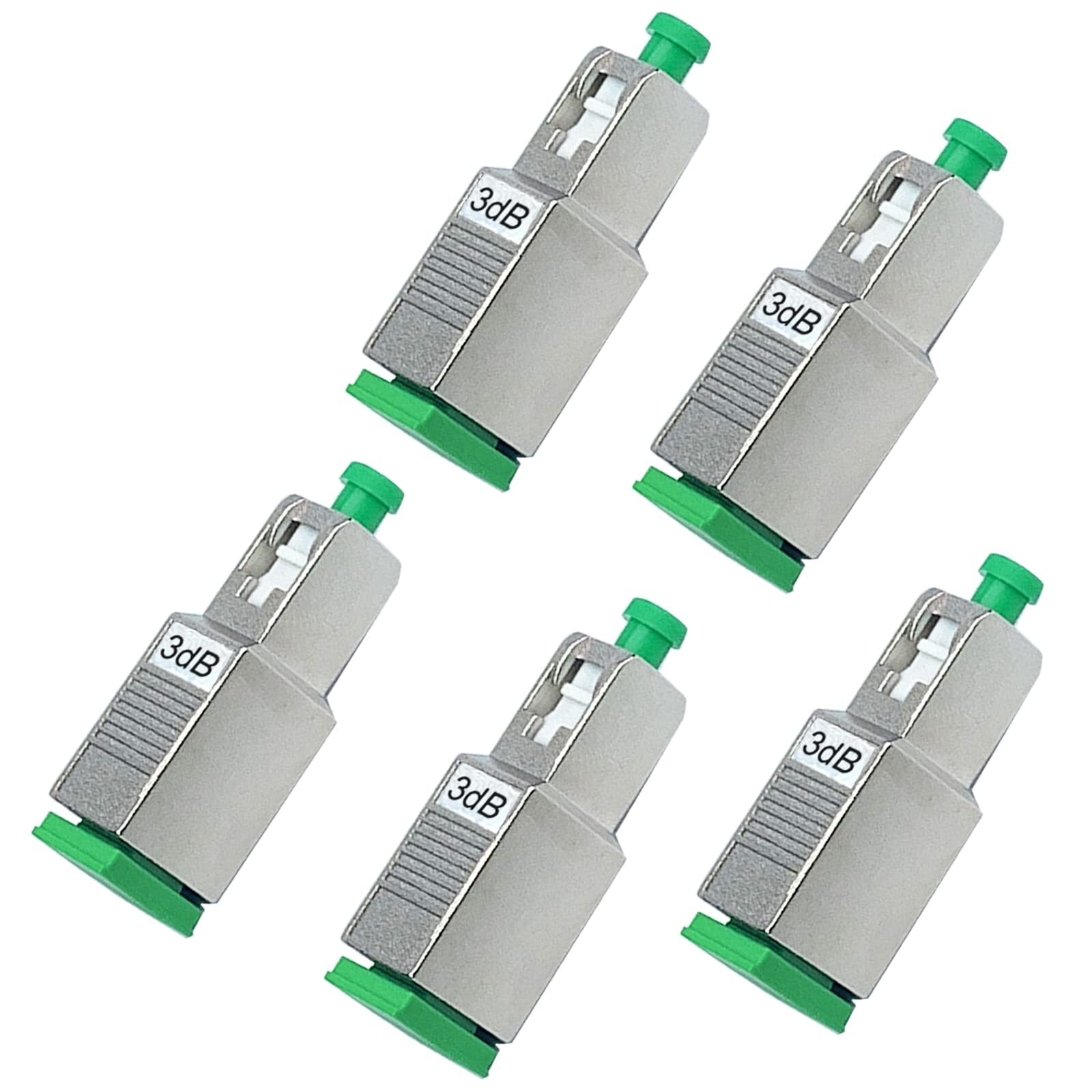 5Pcs 3dB SC-APC Fiber Optic attenuator, Fiber Signal Attenuation Converter, S...