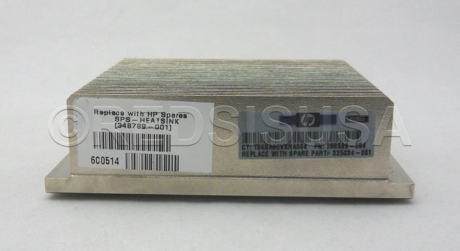HP Proliant DL140 CPU Processor Heatsink 325034-001 288599-204 348789-001