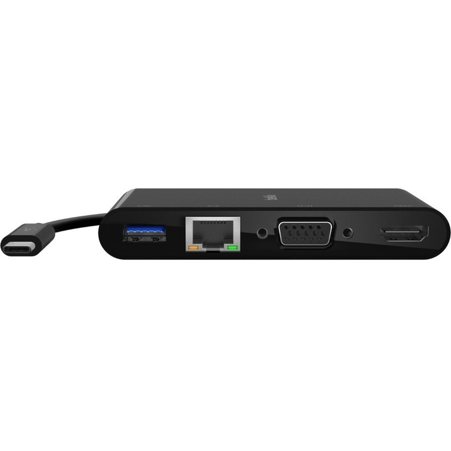 Belkin USB-C Multiport Adapter, USB-C to HDMI - USB A 3.0 - VGA - Ethernet, up