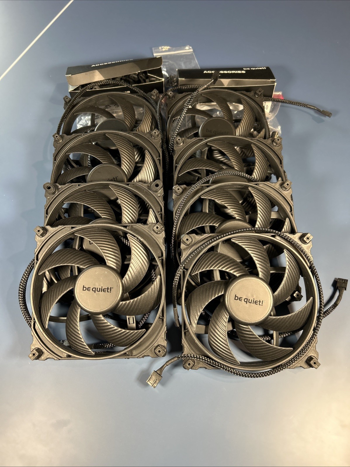 LOT OF 8 be quiet Silent Wings 4 PWM high-speed 140mm Case/RAD Fan SEE DESC