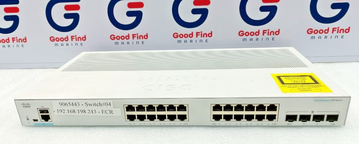 CISCO CBS350-24T-4G 24-PORT GIGABIT MANAGED SWITCH NEW FAST SHIPPING