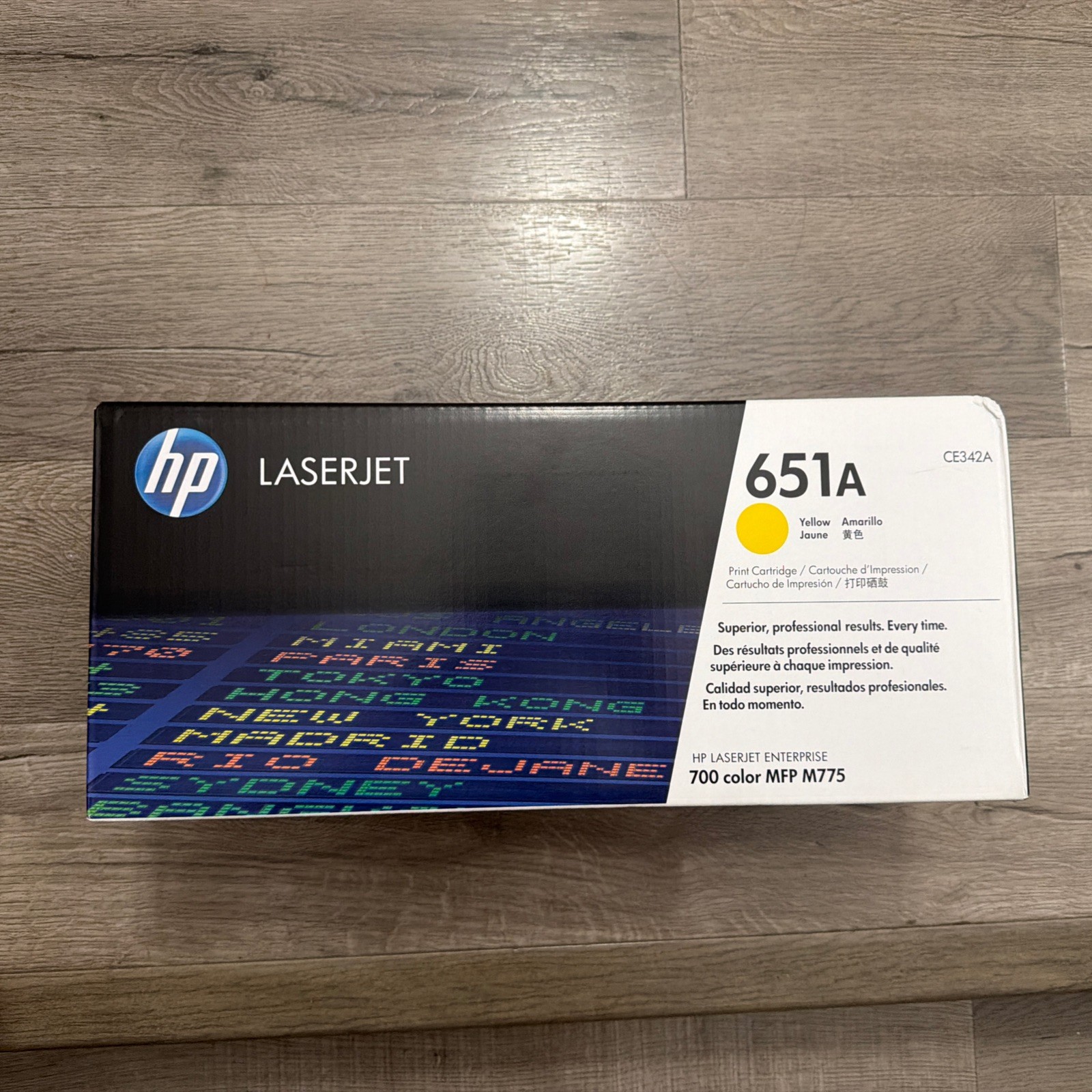 HP 651A CE342A Genuine LASERJET Yellow Toner Cartridge SEALED