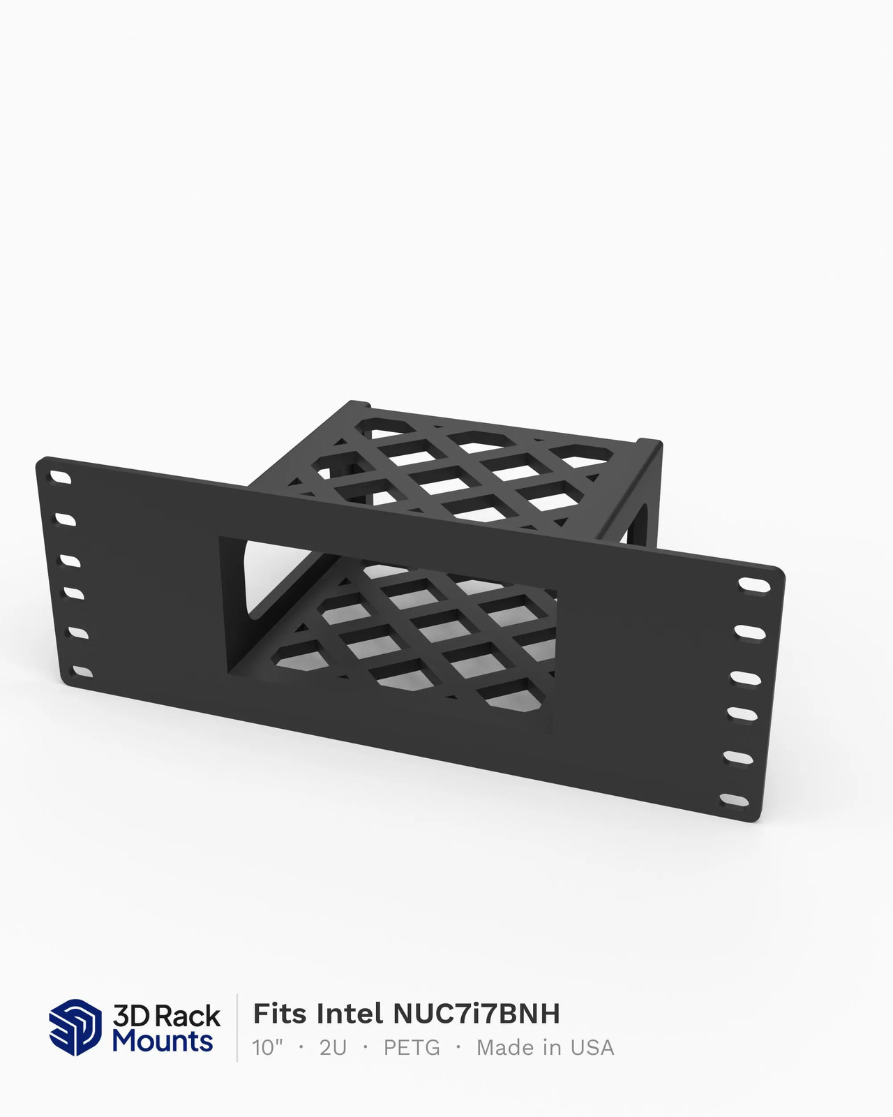 10" Intel NUC7i3BNH, NUC7i5BNH & NUC7i7BNH Mini Rack Mount - 2U
