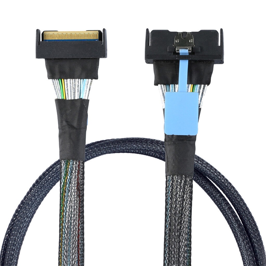 Slimline SAS MCIO SFF-8654 8I 5.0 74P PCIe Connection server adapter Cable