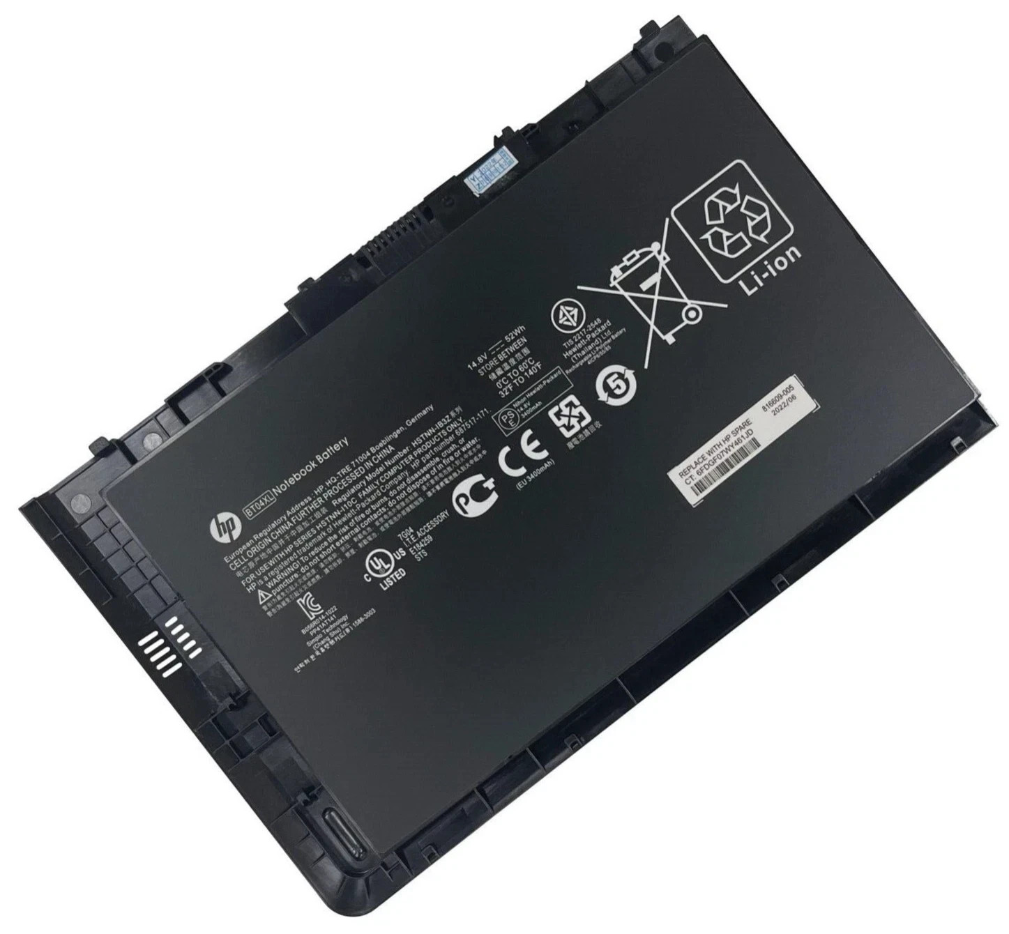 Genuine OEM BT04XL Battery HP EliteBook Folio 9470M 9480M HSTNN-DB3Z HSTNN-110C