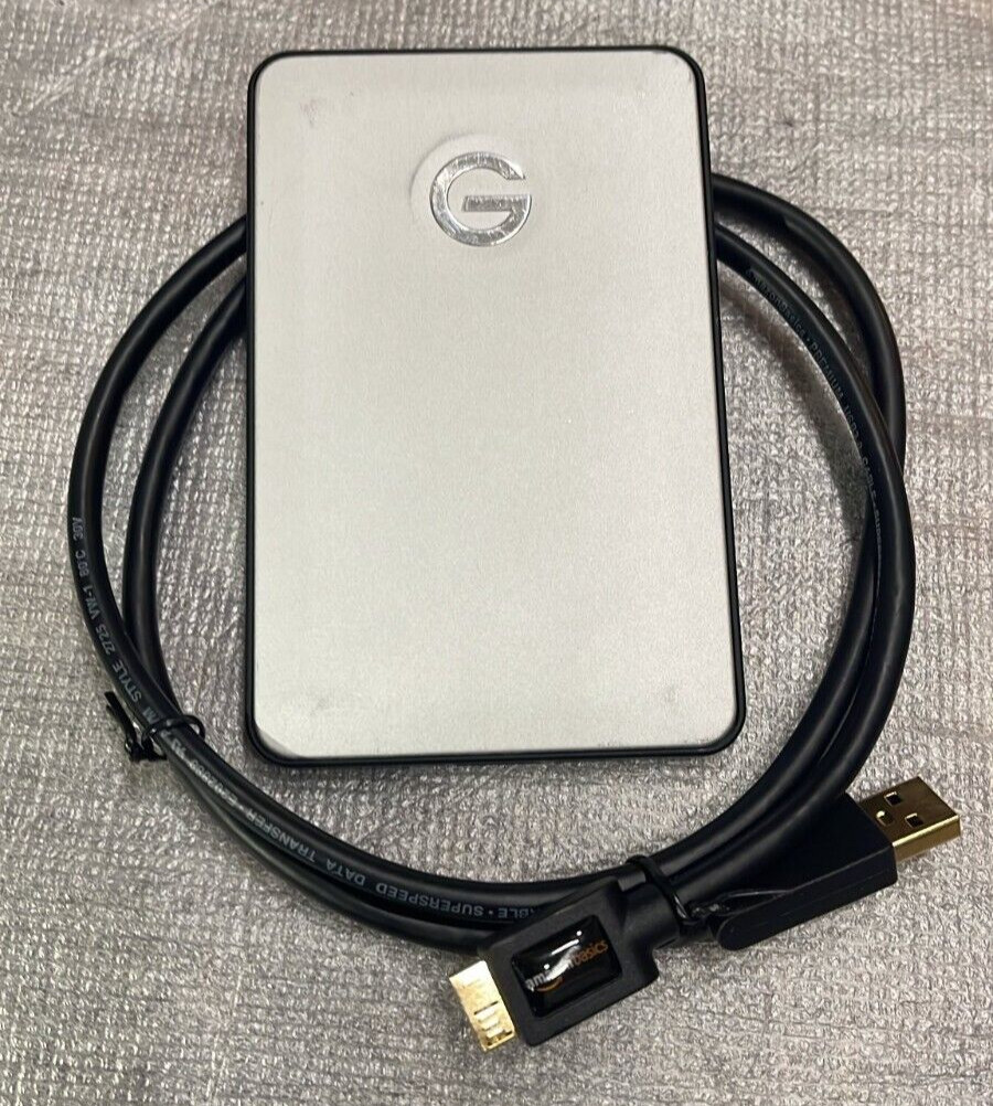 G-Technology 500GB G-DRIVE slim Portable Hard Drive USB 3.0 0G02361. PC & MAC.