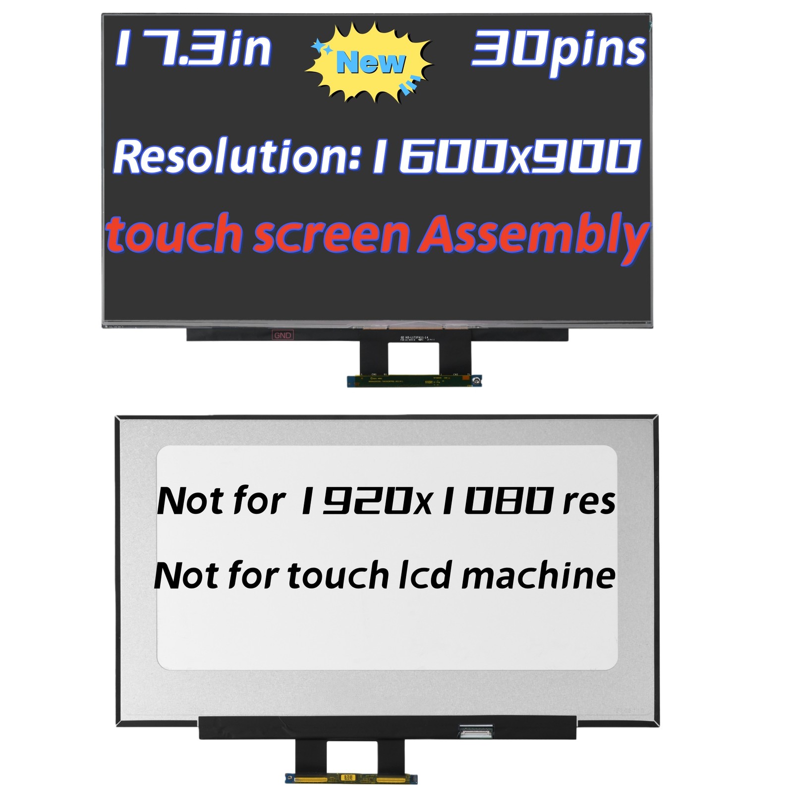 For HP 17-CN 17-CP 17.3" HD Display Touch LED LCD Screen M50441-001 N39382-001