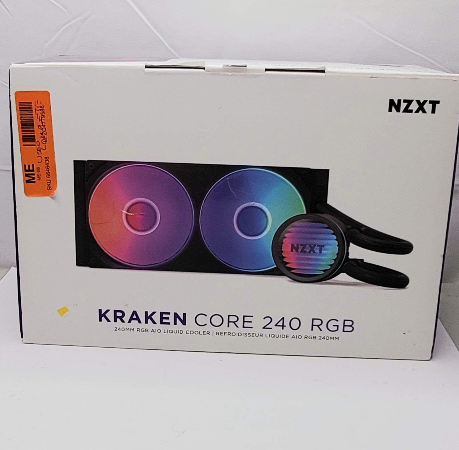 NZXT Kraken Core 240 RGB AIO CPU Liquid Cooler 240mm AM5 AM4.  COMPLETE.