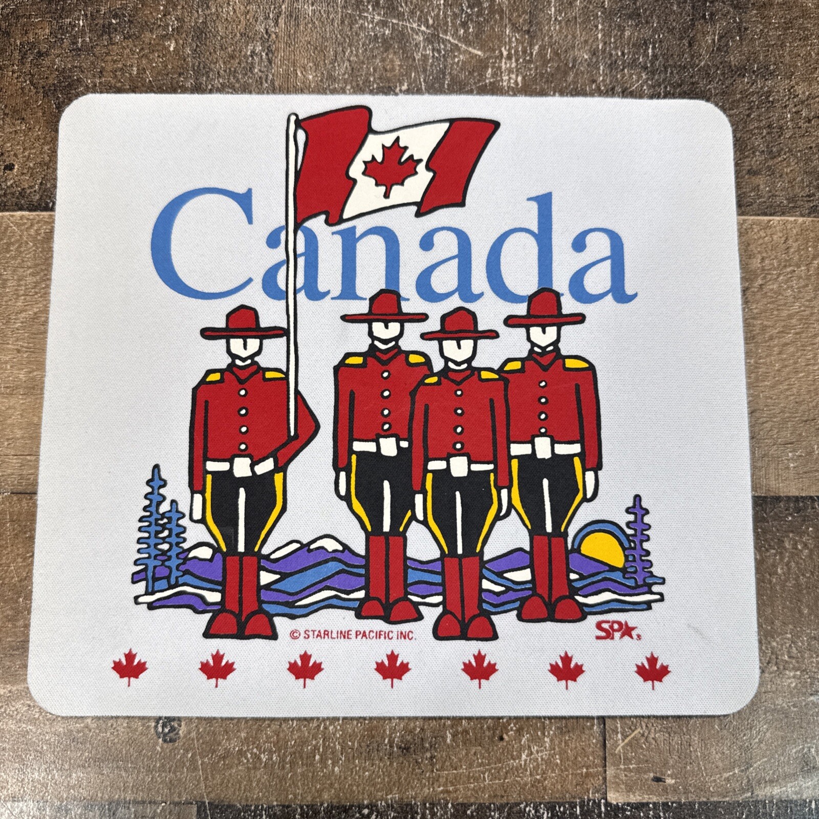 Mouse Pad Canada Country Flag Mounties Non-Slip Canadian Starline Pacific Inc.