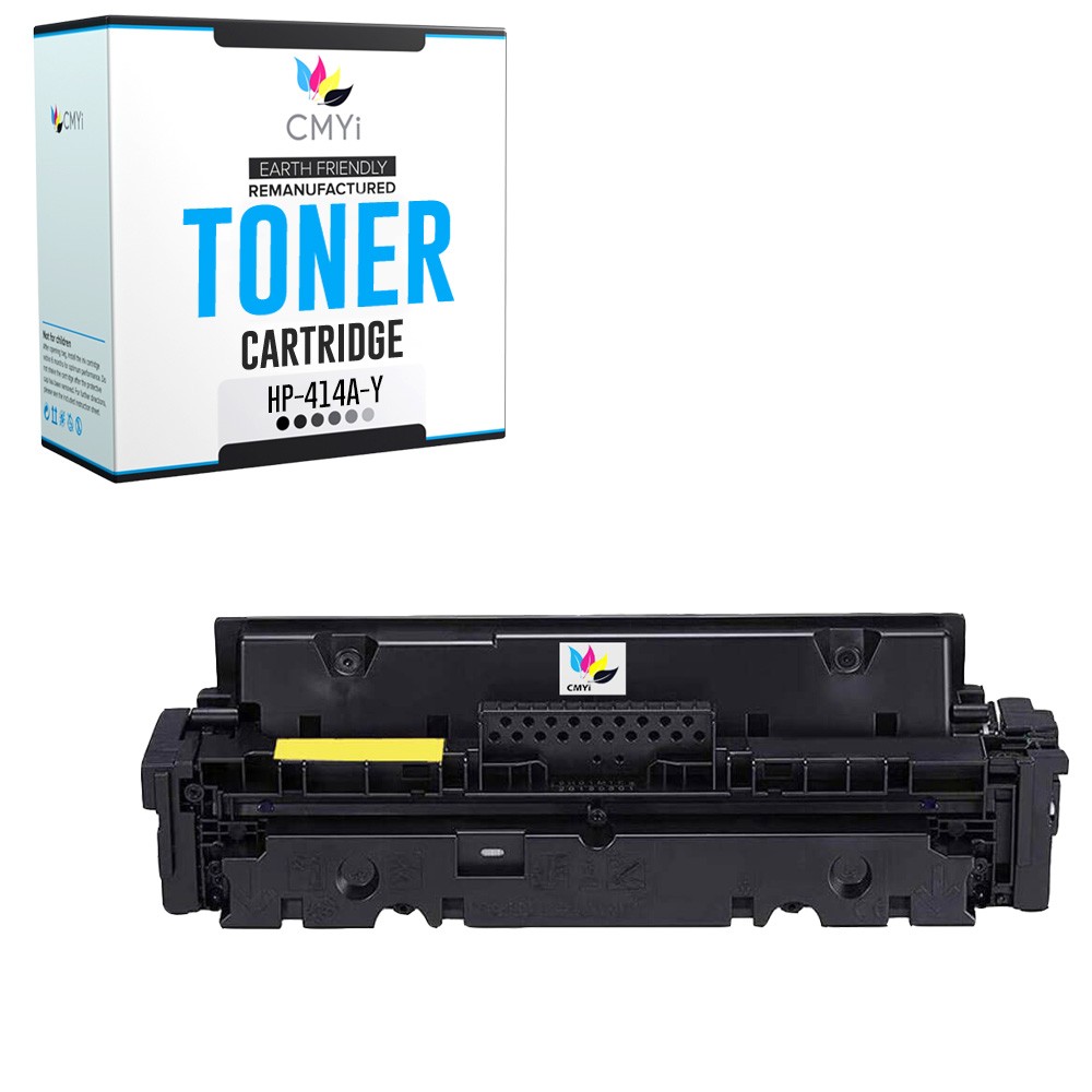 1X CMYi Replacement 414A Yellow Toner for HP Color LaserJet Enterprise MFP M480f