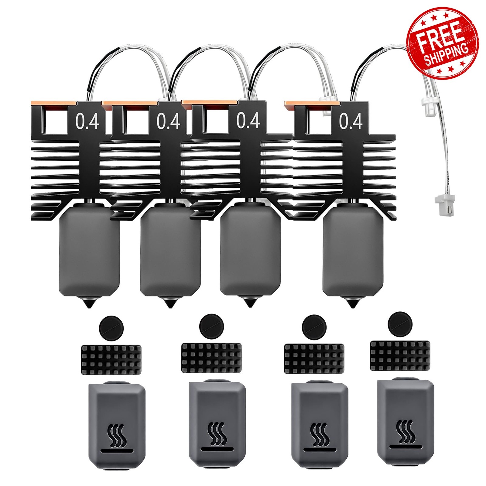 Wefuit 4PK 0.4MM Hotend for Snapmaker U1 Snapmaker U1