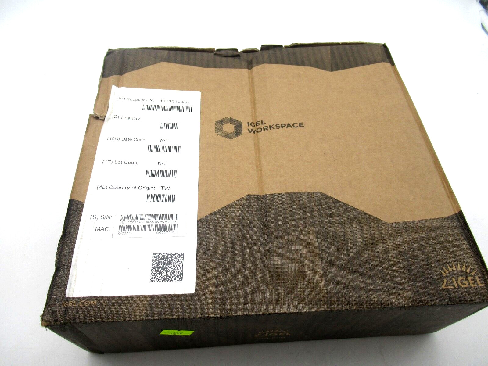 IGEL UD3 LX11 2x2GB DDR 4 8GB eMMC Thin Client Work Space 10D3G1003A *BRAND NEW*