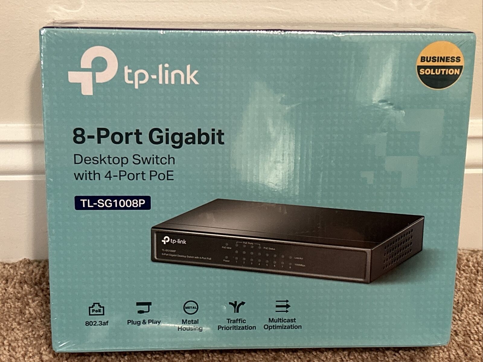 TP-Link TL-SG1008P 8-Port 10/100/1000Mbps Gigabit Ethernet Desktop PoE Switch