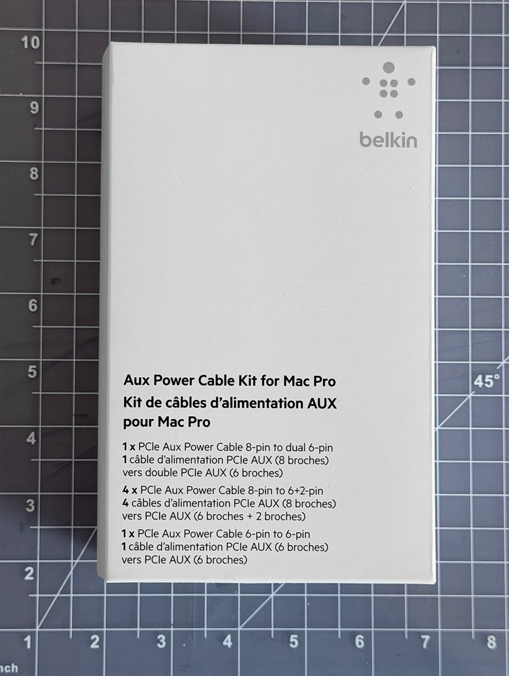 Belkin Aux Power Cable Kit for Mac Pro PCIe 8-pin 6+2-pin 6-pin GPU Power