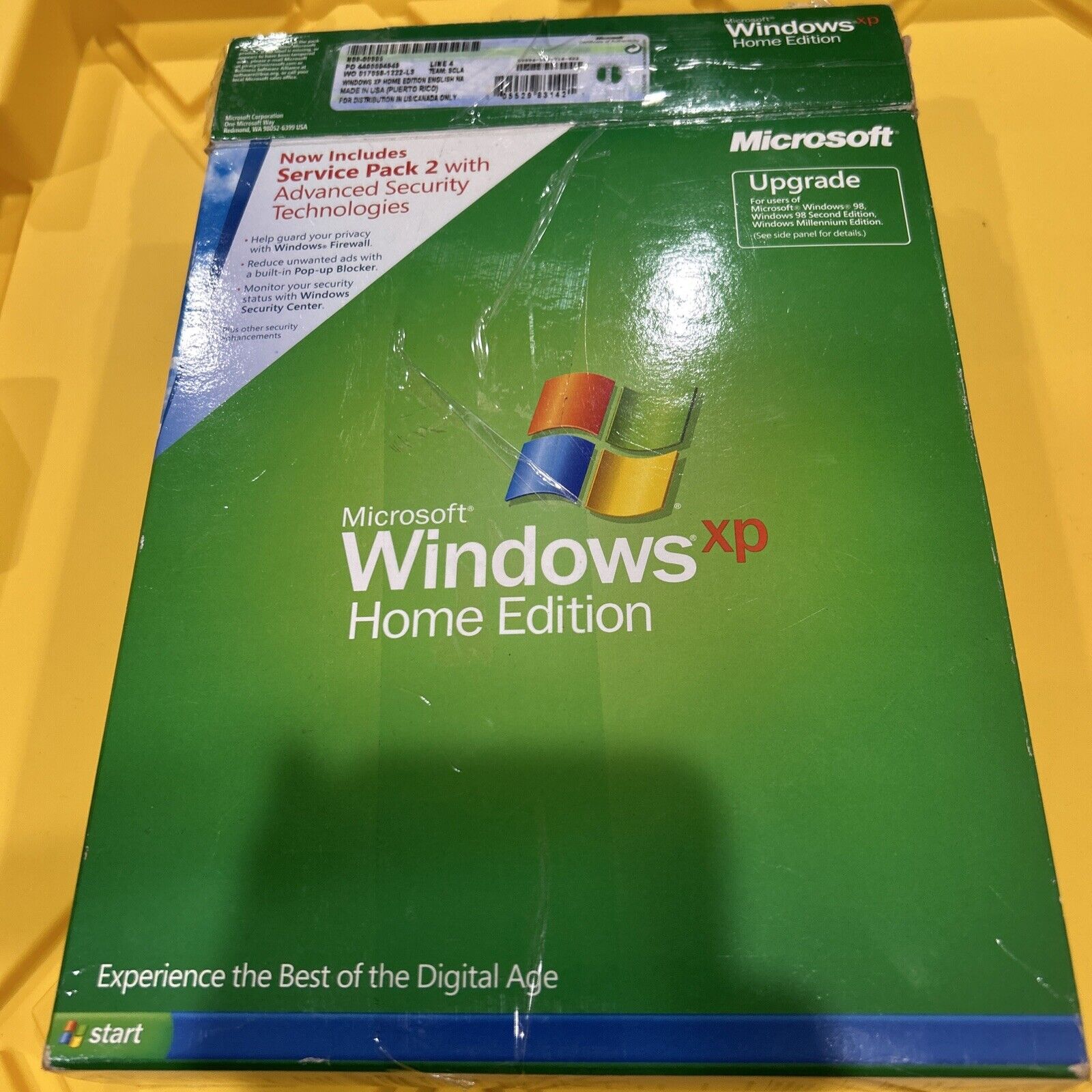 Microsoft Windows XP Home Edition Full Retail Version Product License Key