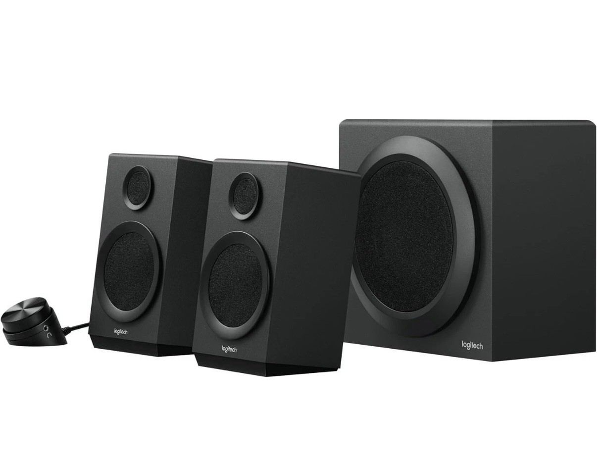 New-Logitech Z333 80W Multimedia Subwoofer and Speakers For PC 980-001203