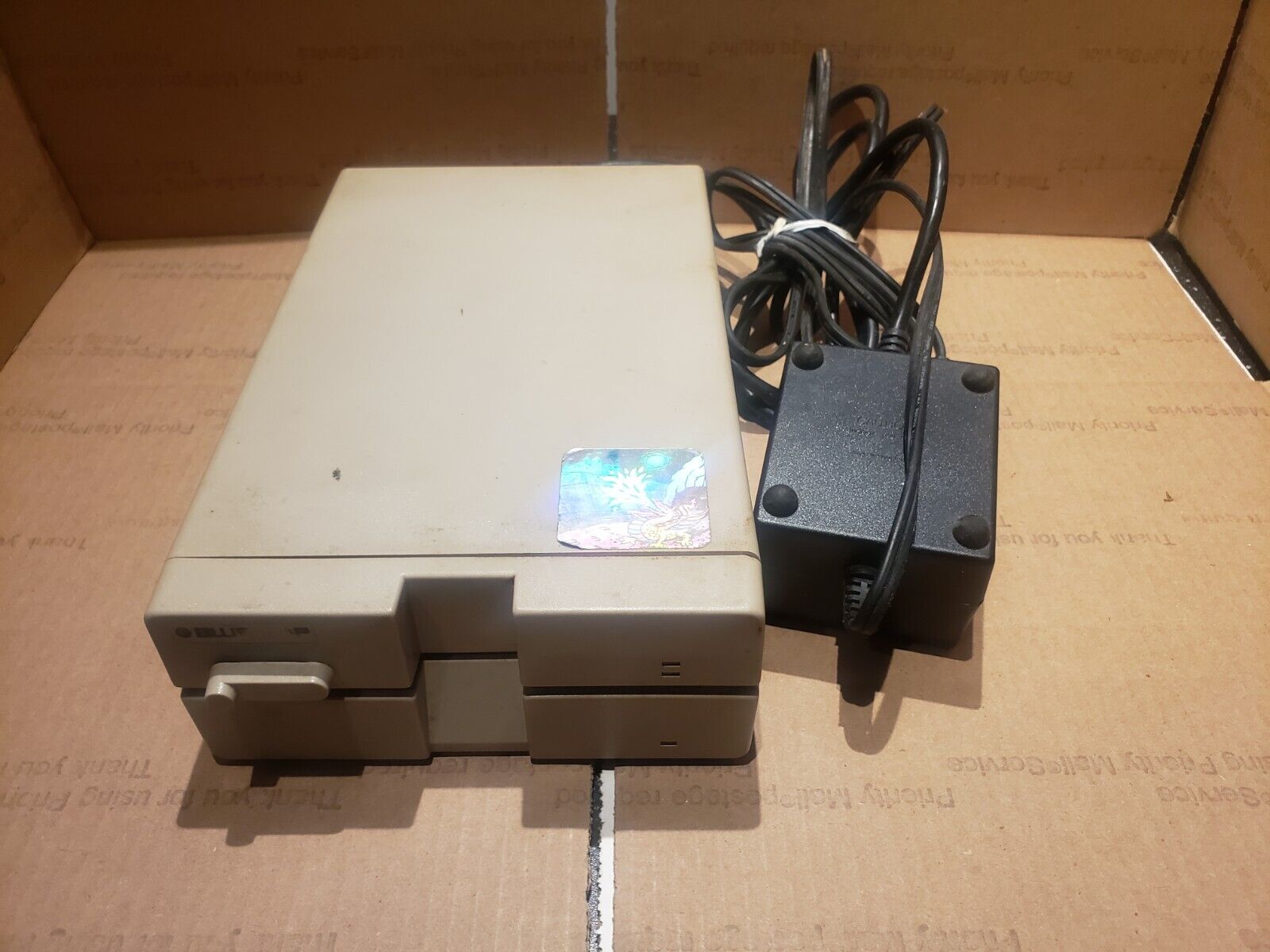 Blue Chip Floppy Disk Drive Model BCD/5.25 W/ Power Cord Powers ON Untested 