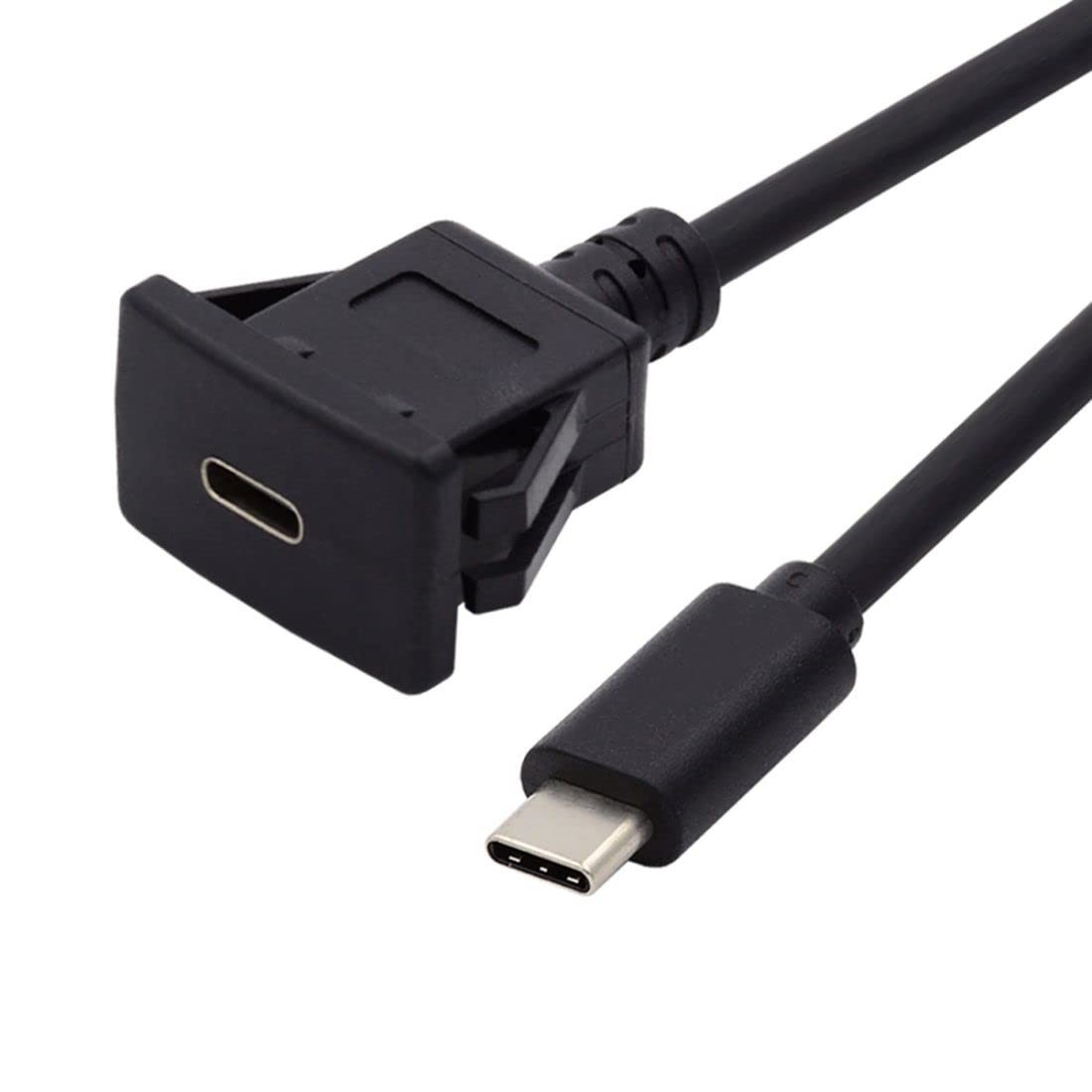 chenyang USB 3.1 Gen 2 10Gbps Flush Mount USB C Male to Female Extension Cable f