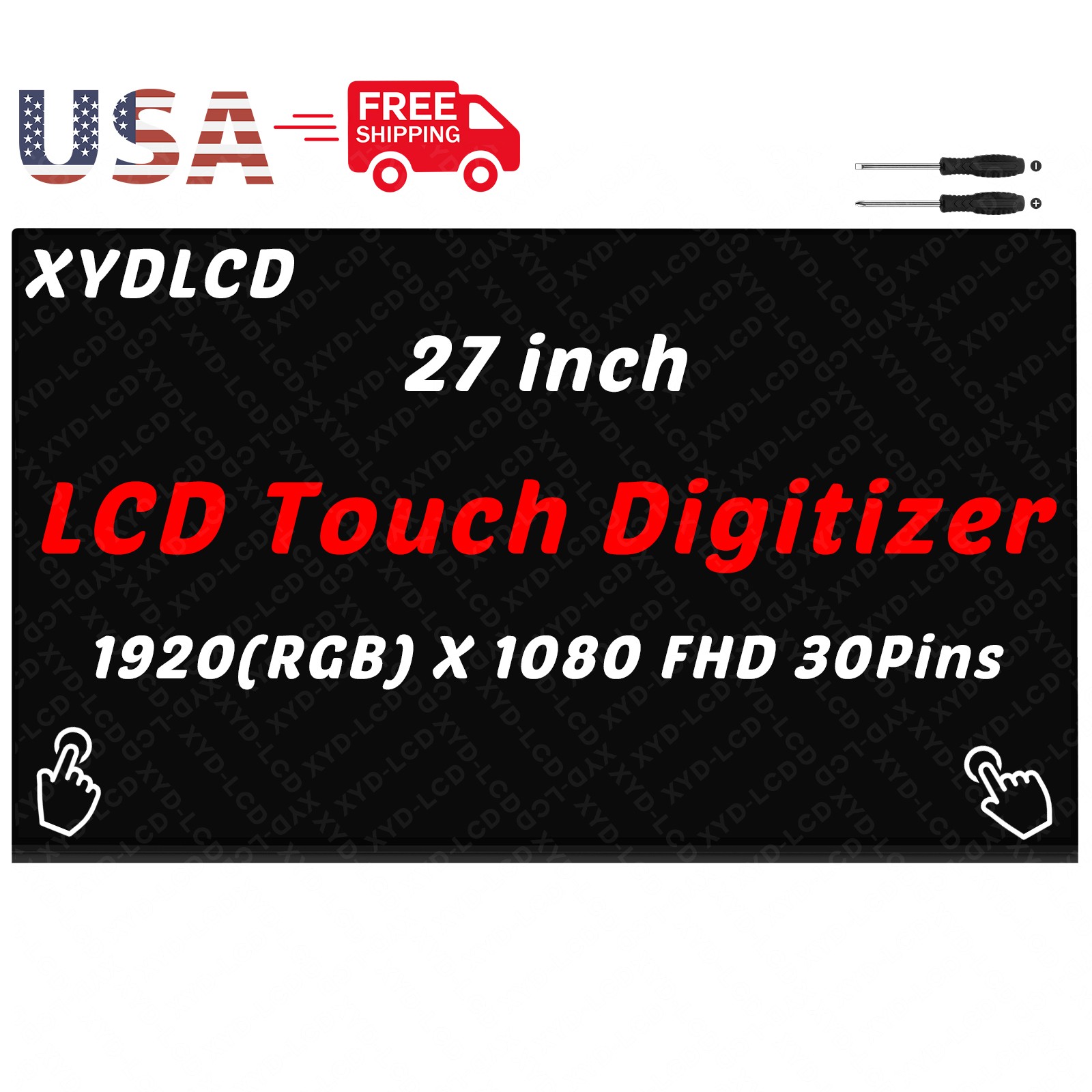 27“ M84857-001 for HP 27-CB All-in-One Borderless LCD Touch Screen Digitizer FHD