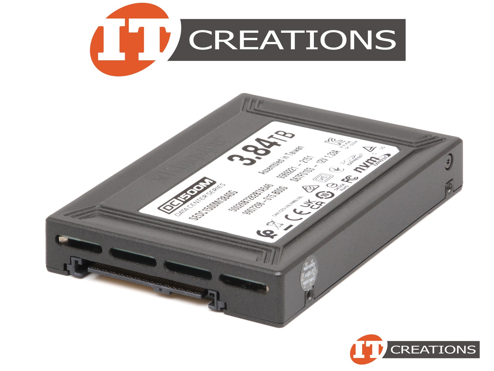KINGSTON 3.84TB TLC PCIE NVME U.2 2.5 SFF DC1500M SSD 3840GB SEDC1500M-3840G
