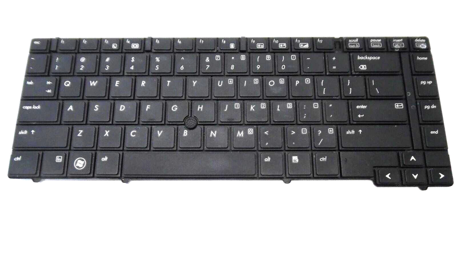 Genuine Black QWERTY Keyboard w/ Pointer - HP EliteBook 8440P - 594052-001