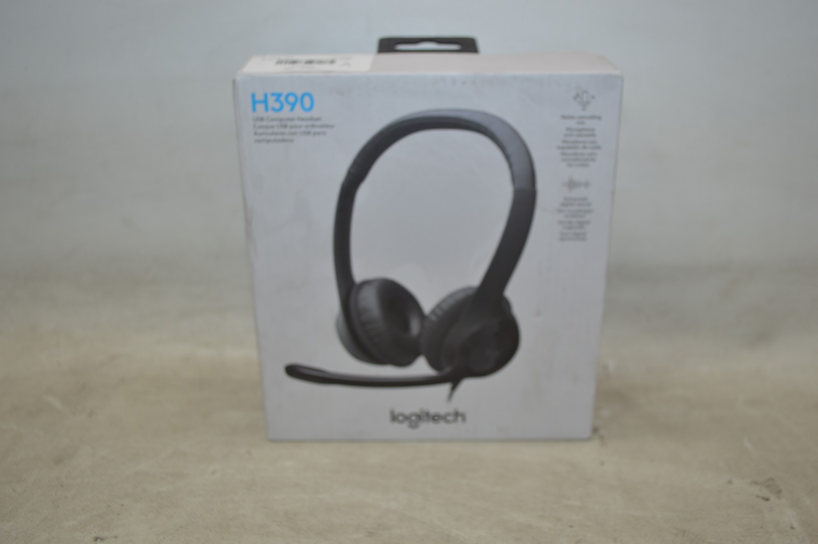Logitech H390 Over-Head Comfort USB Headset *New Unused*