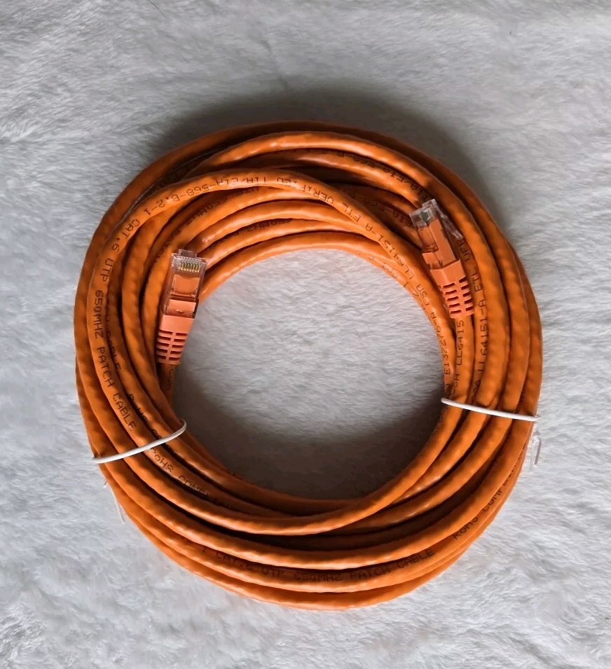StarTech.com 25ft CAT6 Ethernet Cable - Orange CAT 6 Gigabit Ethernet Wire