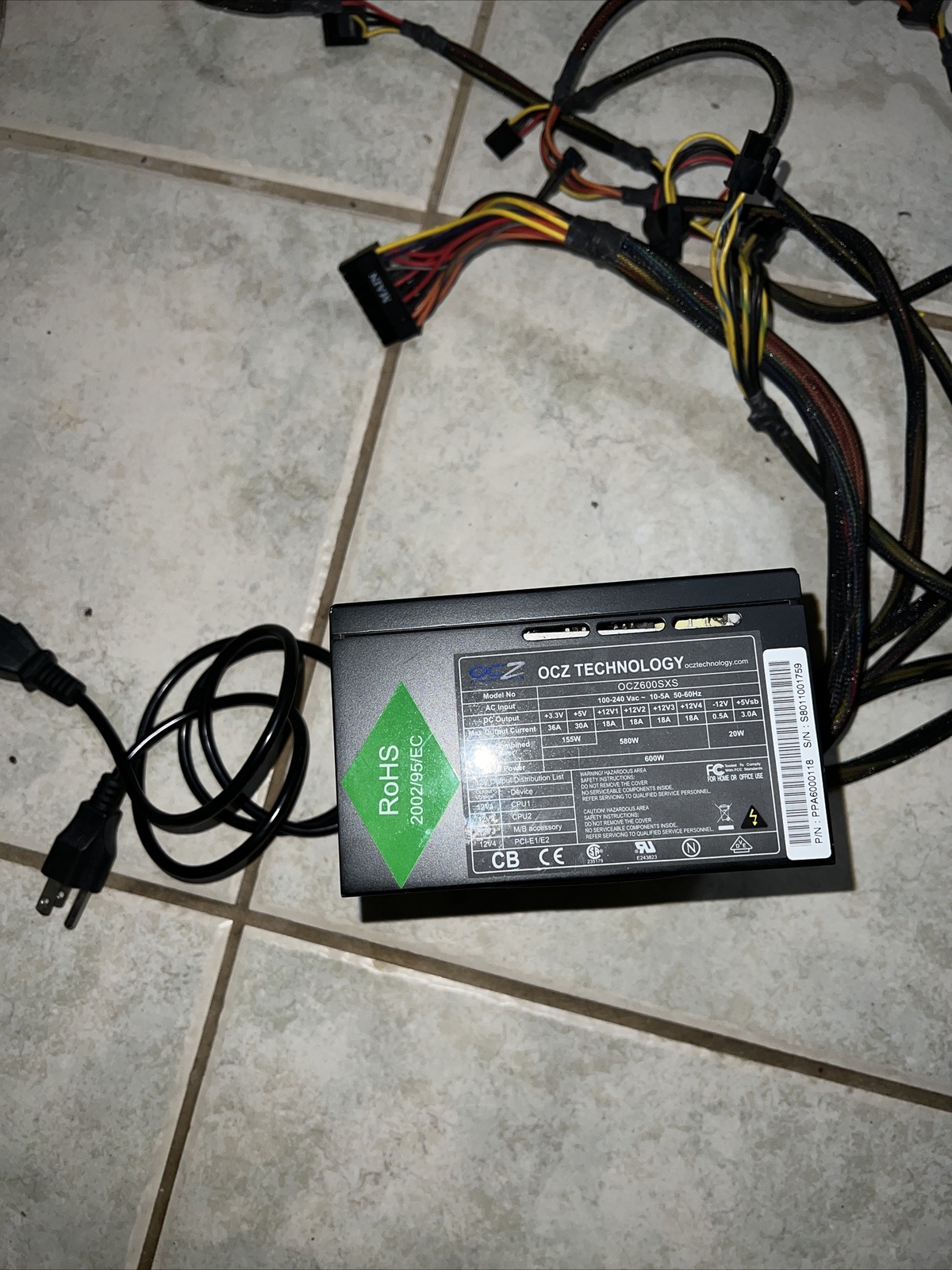 OCZ600SXS Technology Stealth Stream 600W Power Supply