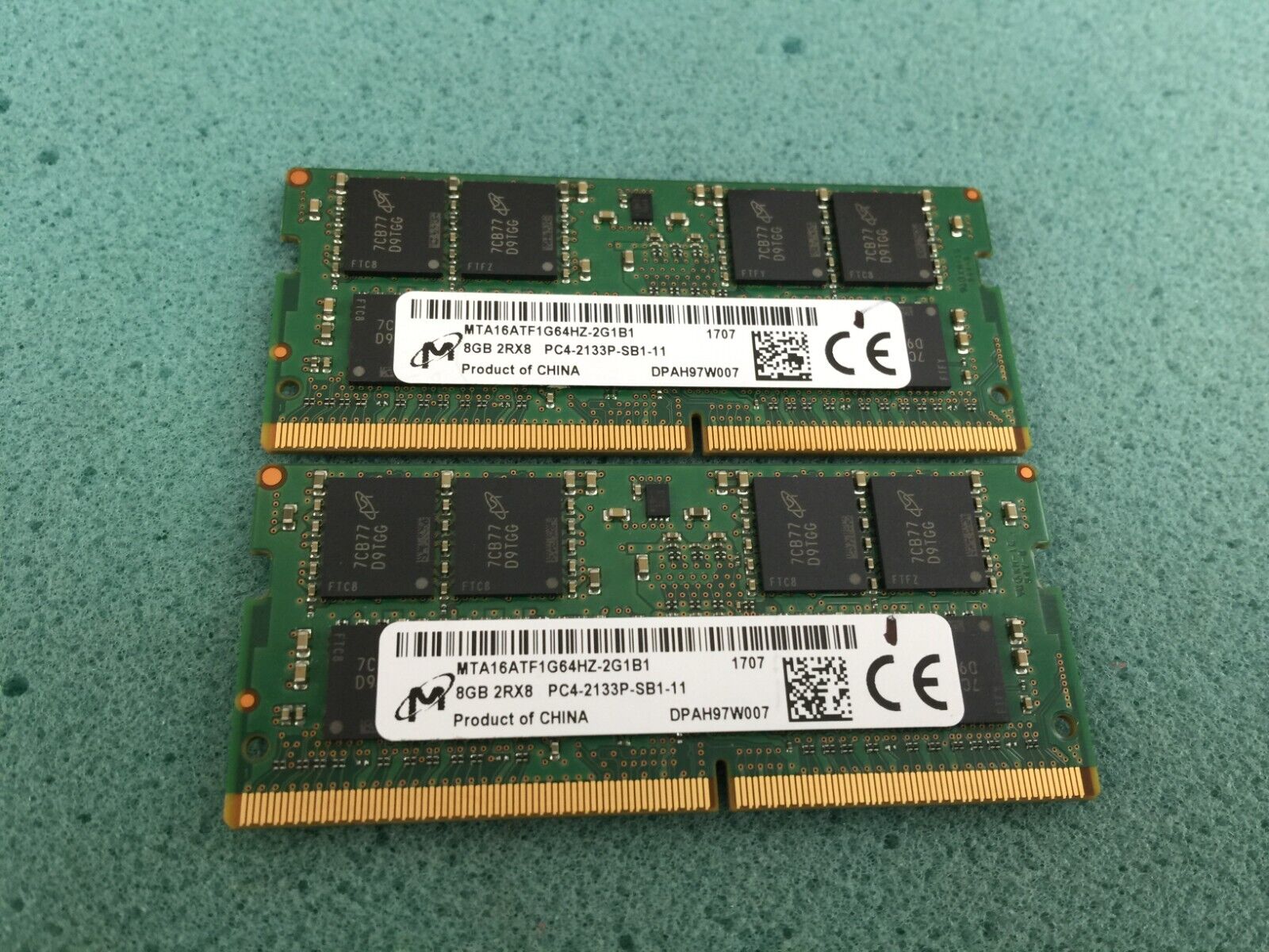 Micron 16GB(2 x 8GB) MTA16ATF1G64HZ-2G1B1 PC4-2133P DDR4 SODIMM Laptop RAM R466