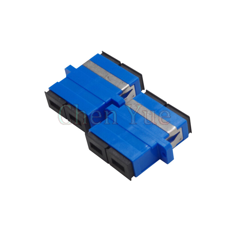 50pcs SC Adapter Duplex Single Mode Fiber Optics Blue Color Optic Fibre Coupler