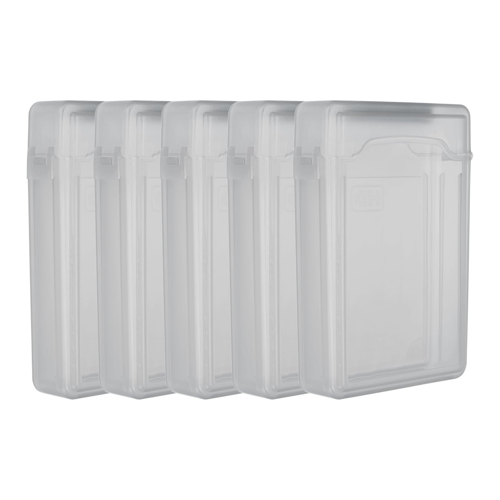 6.5 x 4.5 Hard Drive Disk Case 5Pcs Plastic Storage Box Portable Anti-Static