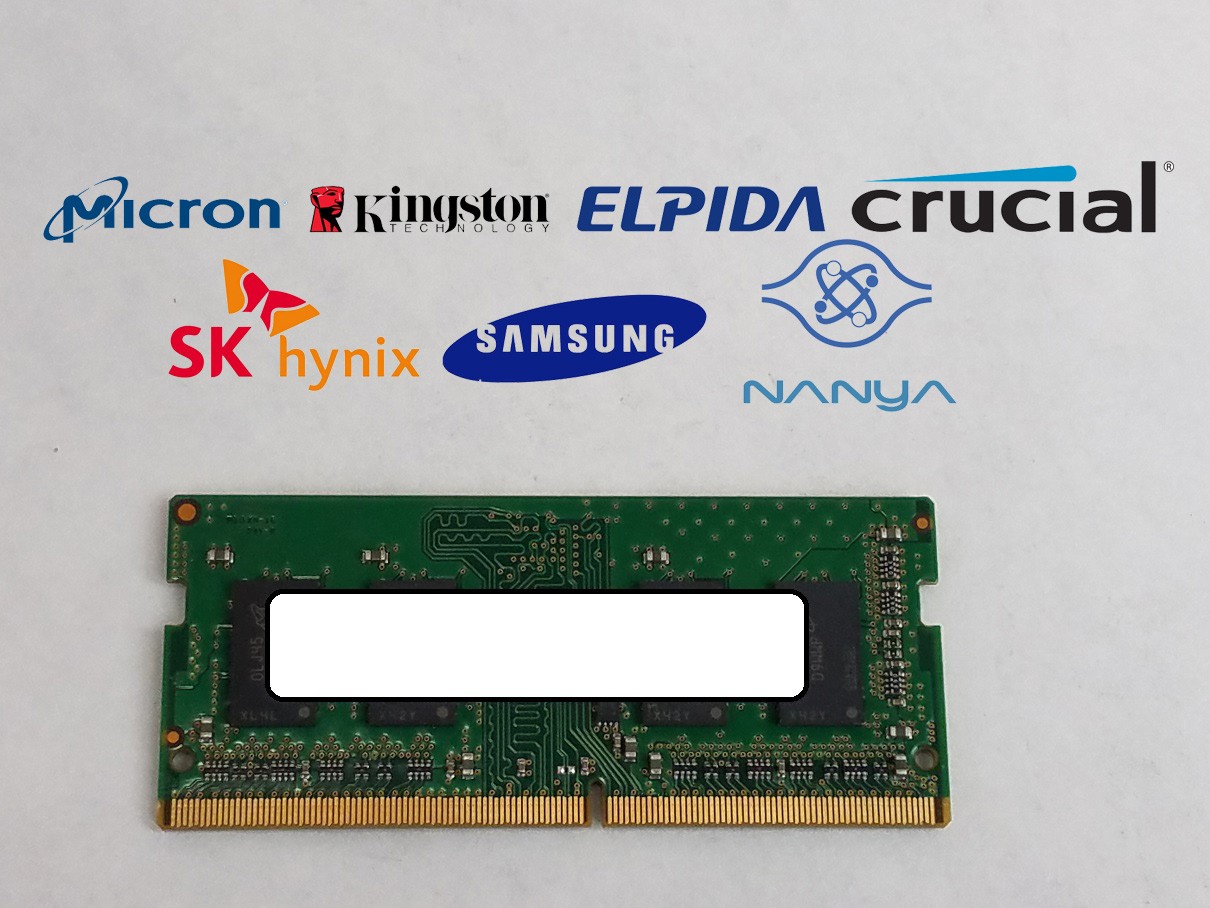 Major Brand 4 GB DDR4-3200 PC4-25600 1Rx16 1.2V Laptop Memory RAM