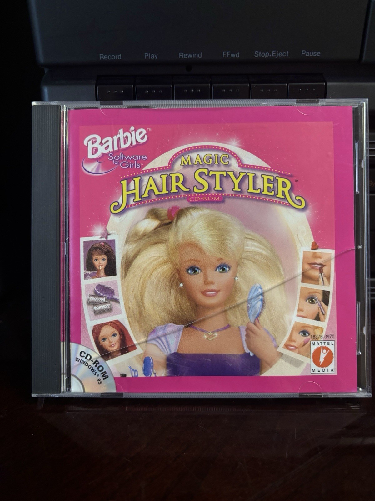 Vintage Mattel Media Barbie Magic Hair Styler CD-ROM PC Windows 95 English 1997