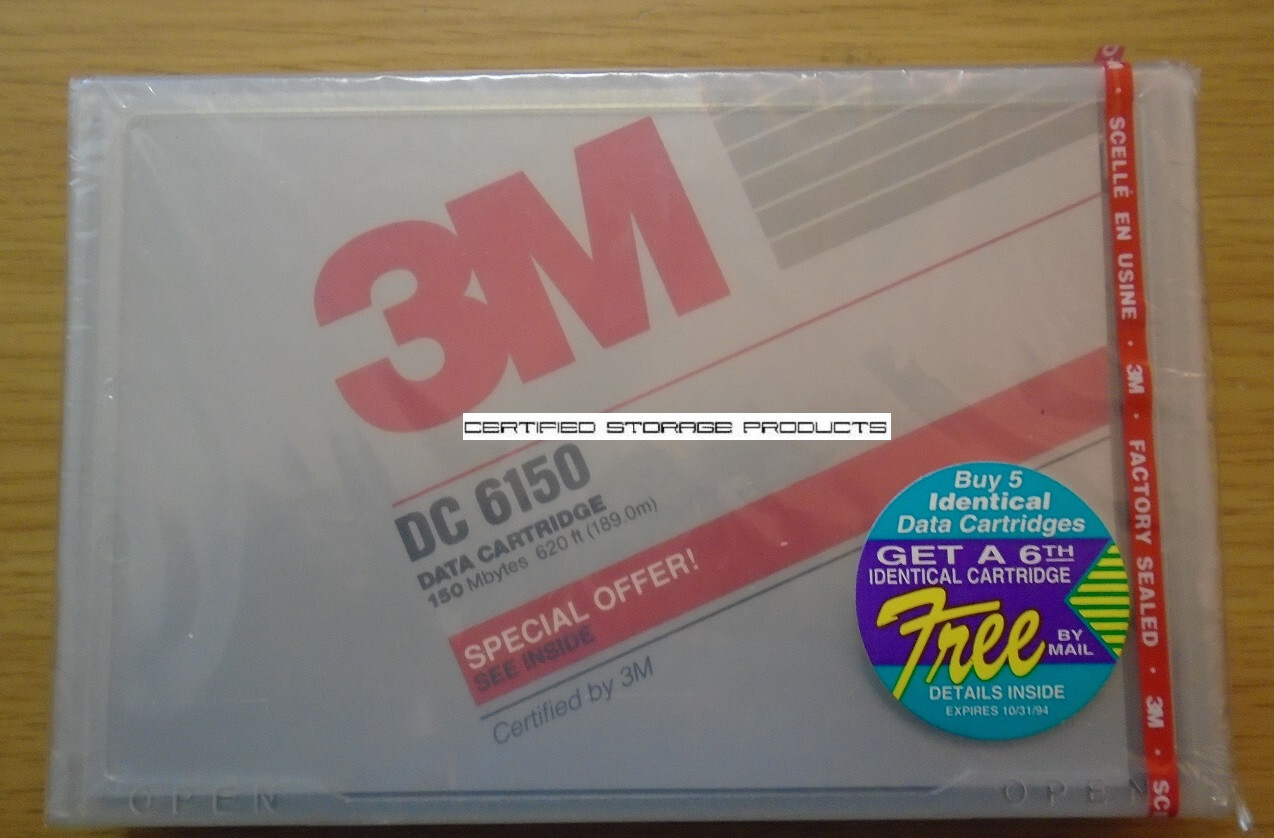 NEW 1/PK 3M Imation 150MB SLR QIC-150 Data Tape Cartridge DC6150 46155 QD6150