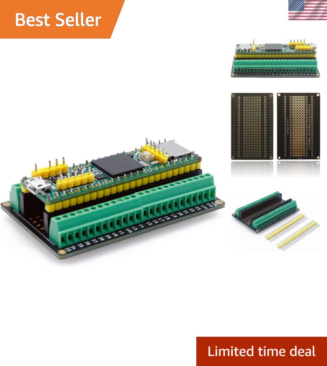 Breakout Board Module with Pin Board for Teensy 4.1/3.5/3.6 Compatible with A...