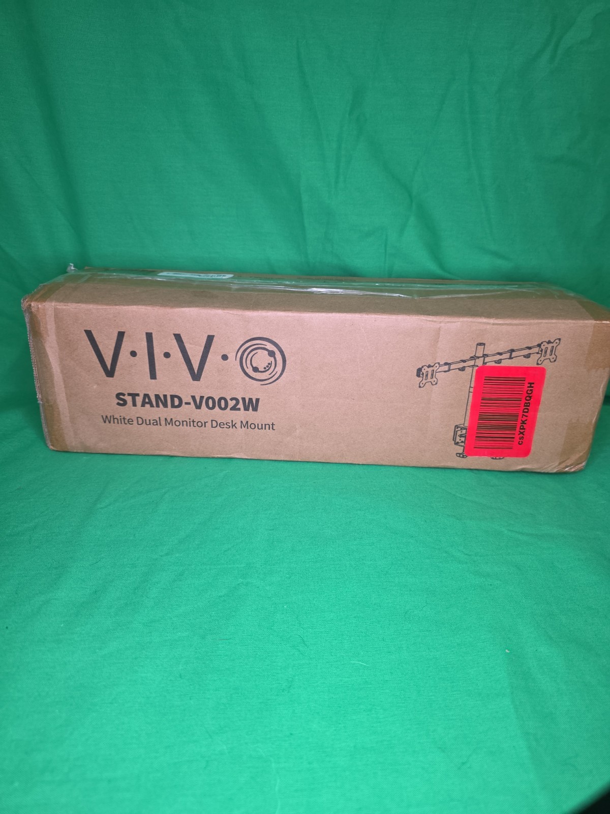 VIVO Dual Monitor Desk Mount Stand White (STAND-V002W) - Brand New