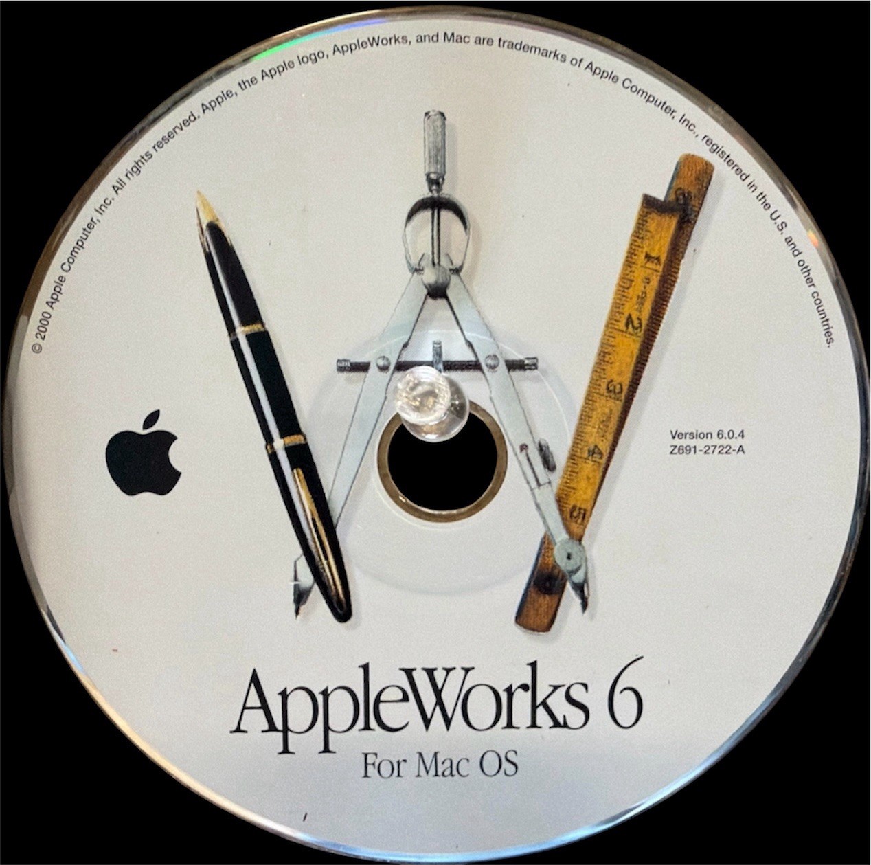 AppleWorks 6 Disk Macintosh OS Apple Version 6.0